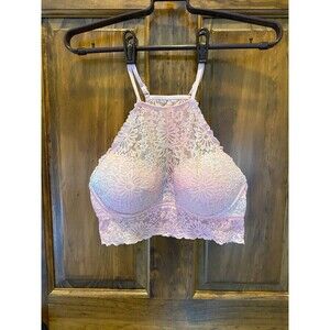 Victoria Secret Bralette  Bra Ombré Pink Lace Razorback Sexy Lingerie Sz Small